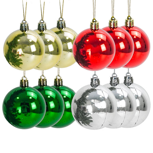 Bola de natal 4cm com 6/peças