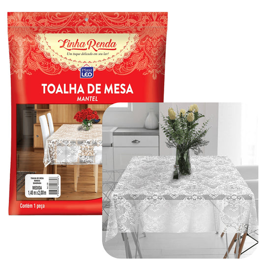 Toalha de mesa linha renda 1,40x2 metros