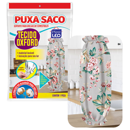 Puxa saco oxford floral