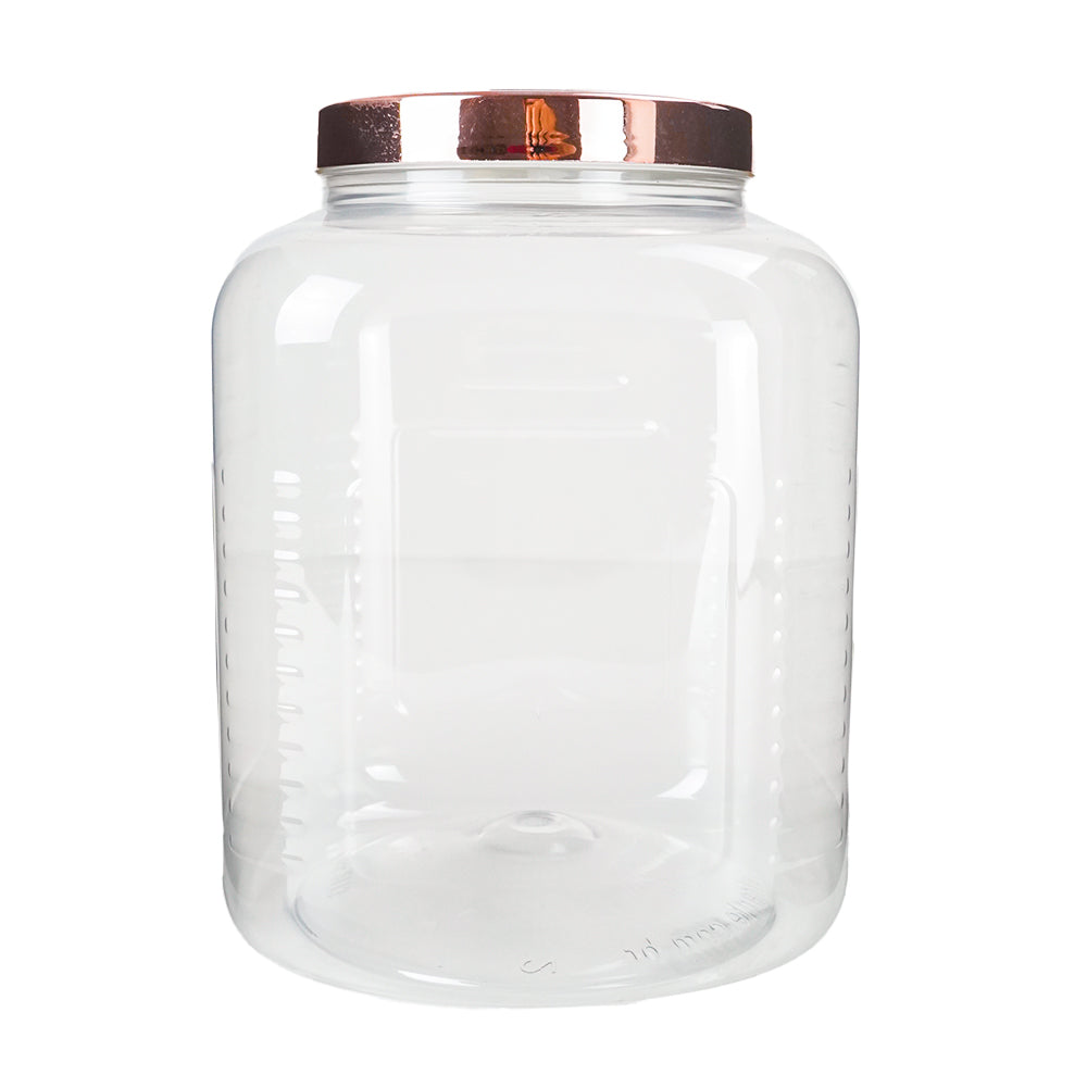 Pote transparente rose gold 3,5L