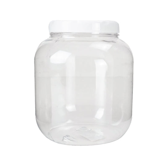 Pote transparente tampa branca 1,4L